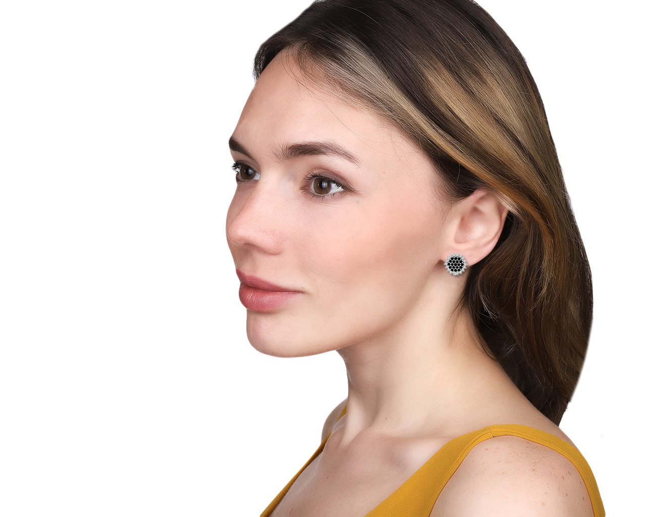 Великолепные золотые серьги с бриллиантами 1.76ct