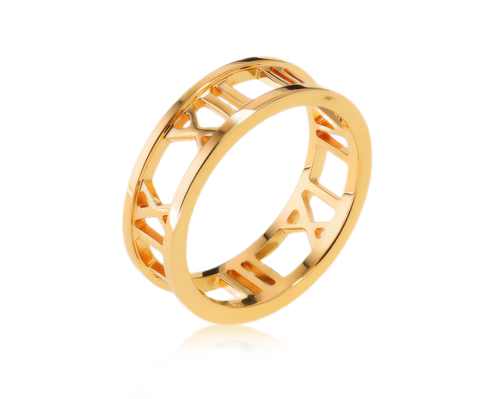 Оригинальное золотое кольцо Tiffany&Co Atlas 311023/5