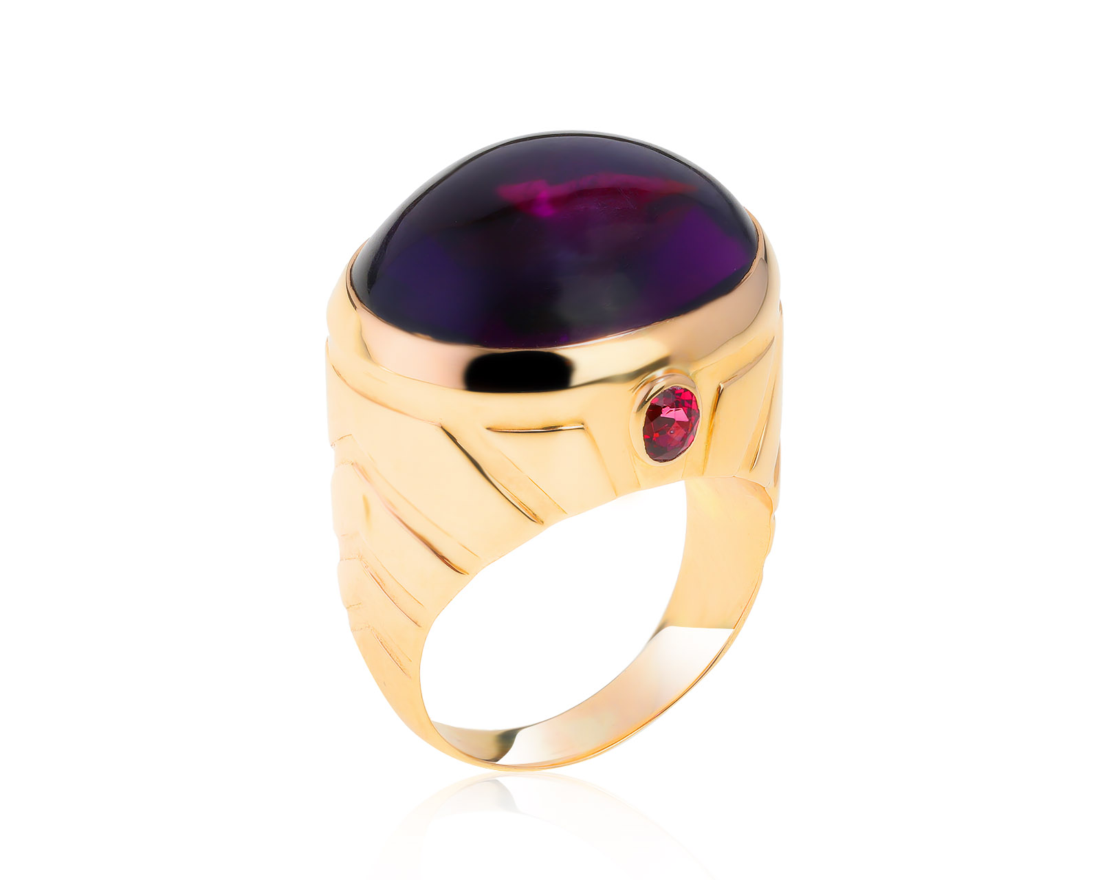 Очаровательное золотое кольцо с аметистом 19.86ct 230222/5
