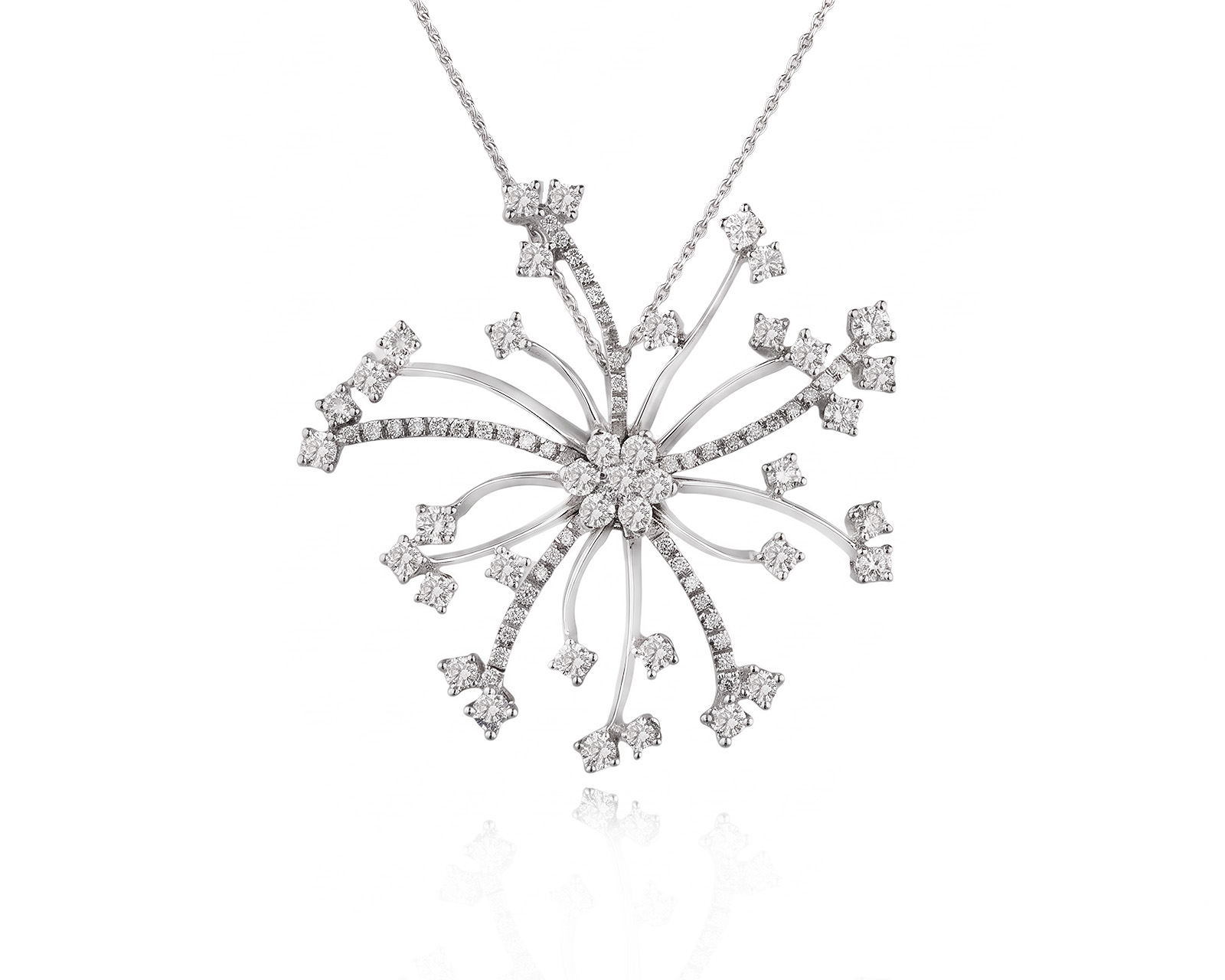 Золотой кулон с бриллиантами 1.37ct 200526/2