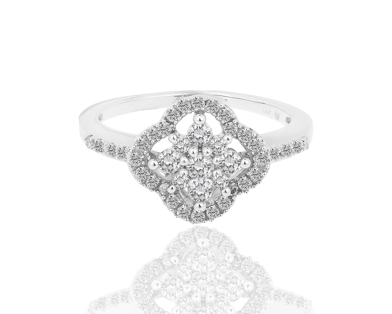 Изысканное золотое кольцо с бриллиантами 0.57ct 180119/9