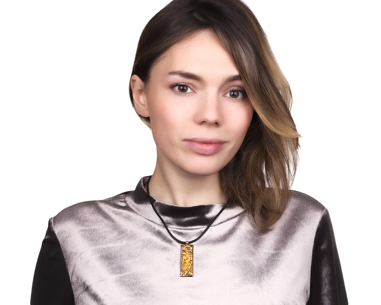 Оригинальный золотой кулон с бриллиантом 0.01ct Magerit