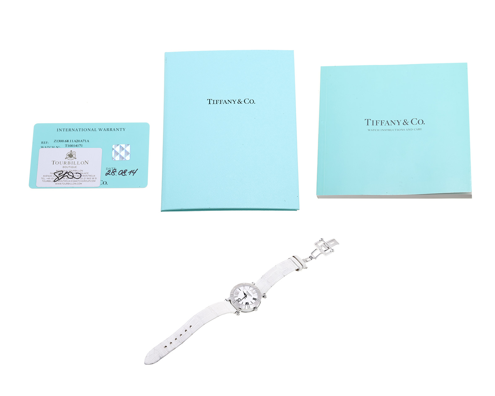 Оригинальные стальные часы Tiffany&Co Atlas Automatic