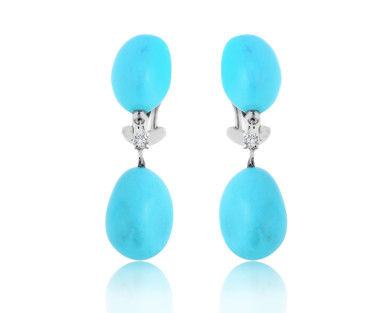 Лаконичные золотые серьги с бриллиантами 0.08ct Antonini 210719/5 Лаконичные золотые серьги с бриллиантами 0.08ct Antonini 210719/5