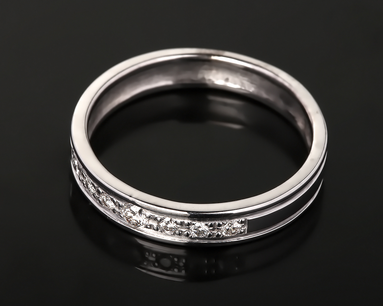 Золотое кольцо-дорожка с бриллиантами 0.29ct