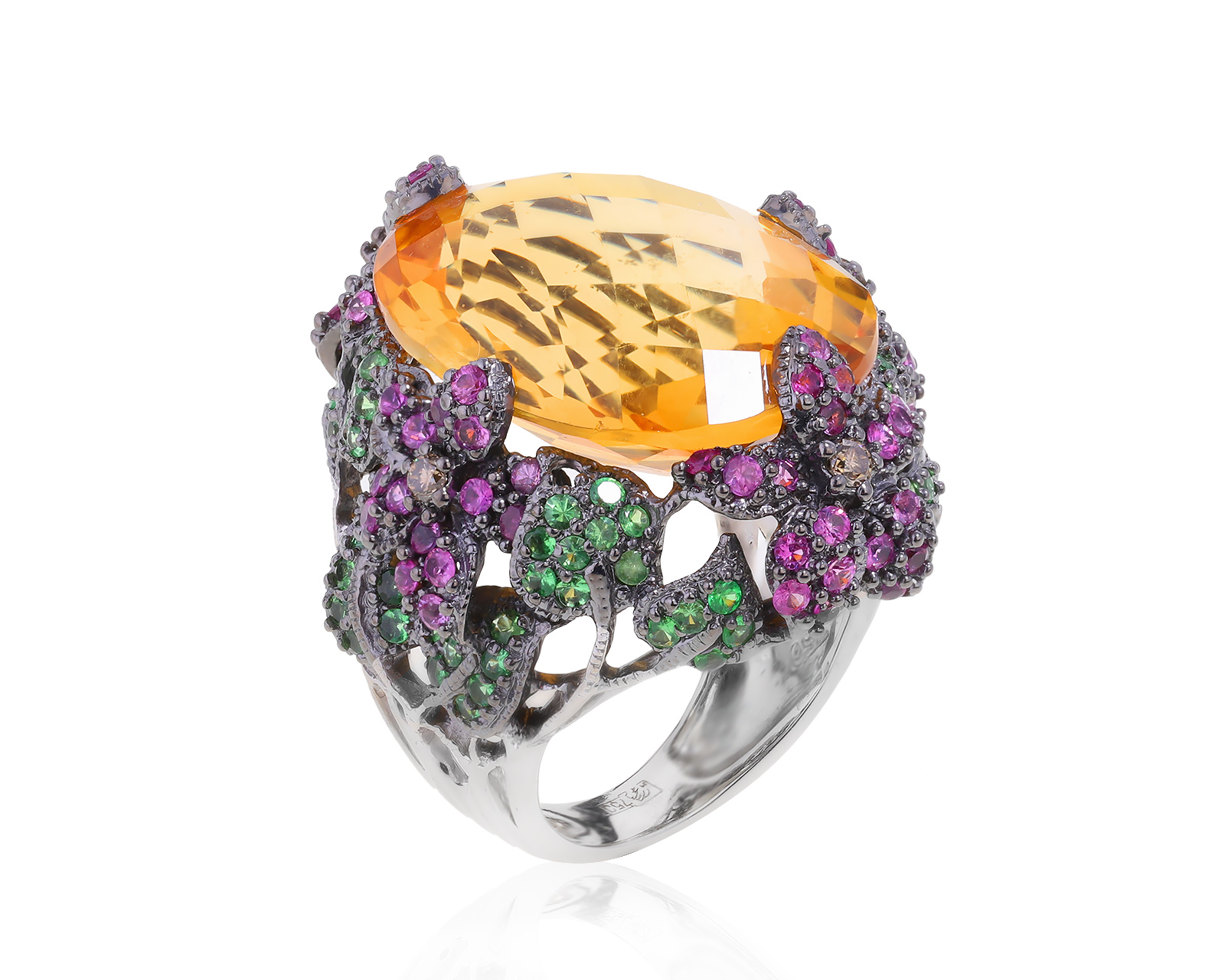 Великолепное золотое кольцо с цитрином 25.88ct 010522/2