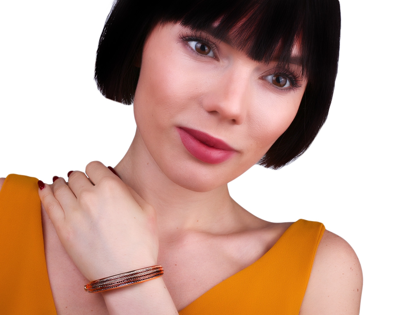 Оригинальный золотой браслет с бриллиантами 3.75ct Roberto Coin