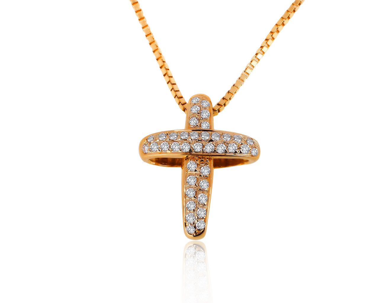 Оригинальный золотой кулон с бриллиантами 0.24ct Carl Bucherer 007600/00