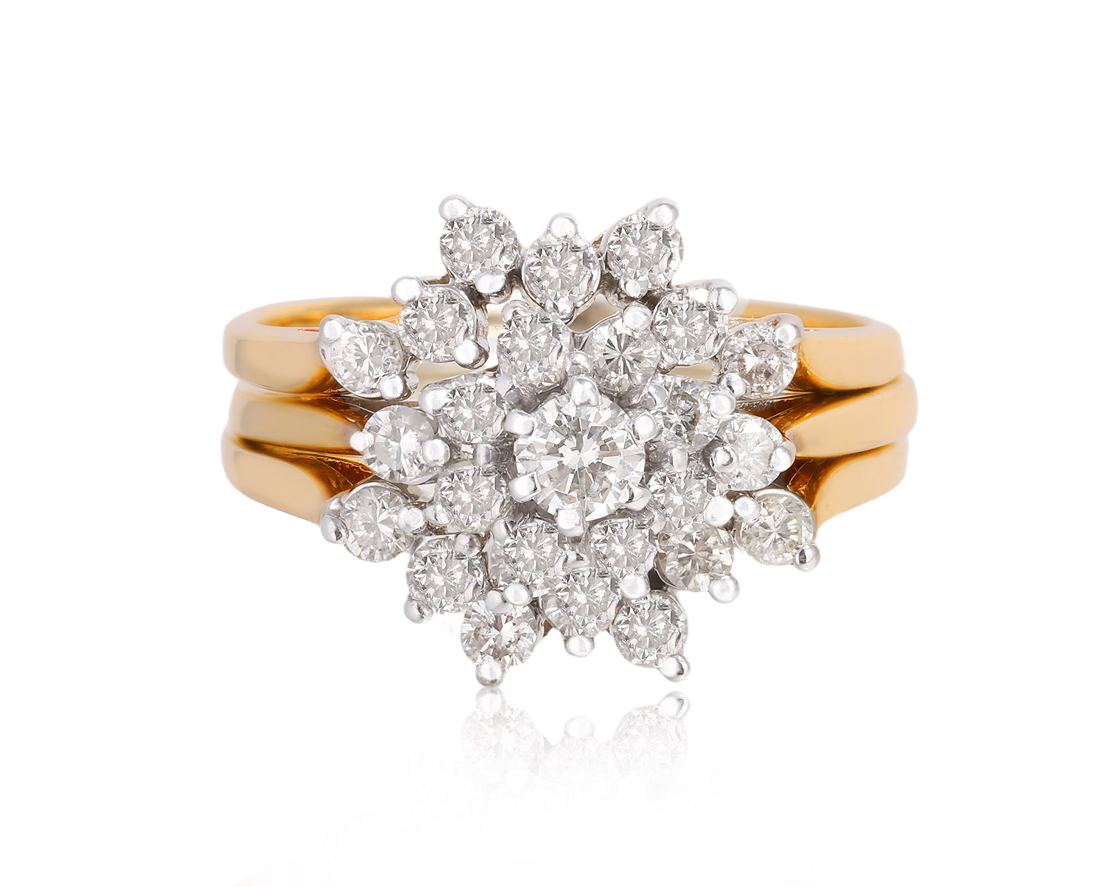 Оригинальное золотое кольцо с бриллиантами 1.03ct JTC 010325/2 Оригинальное золотое кольцо с бриллиантами 1.03ct JTC 010325/2
