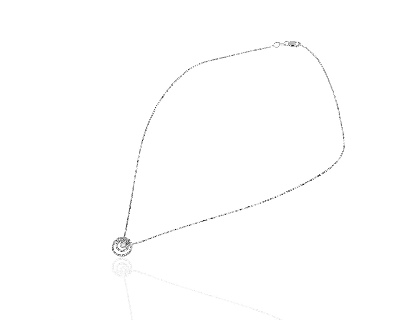 Притягательный золотой кулон с бриллиантами 0.27ct