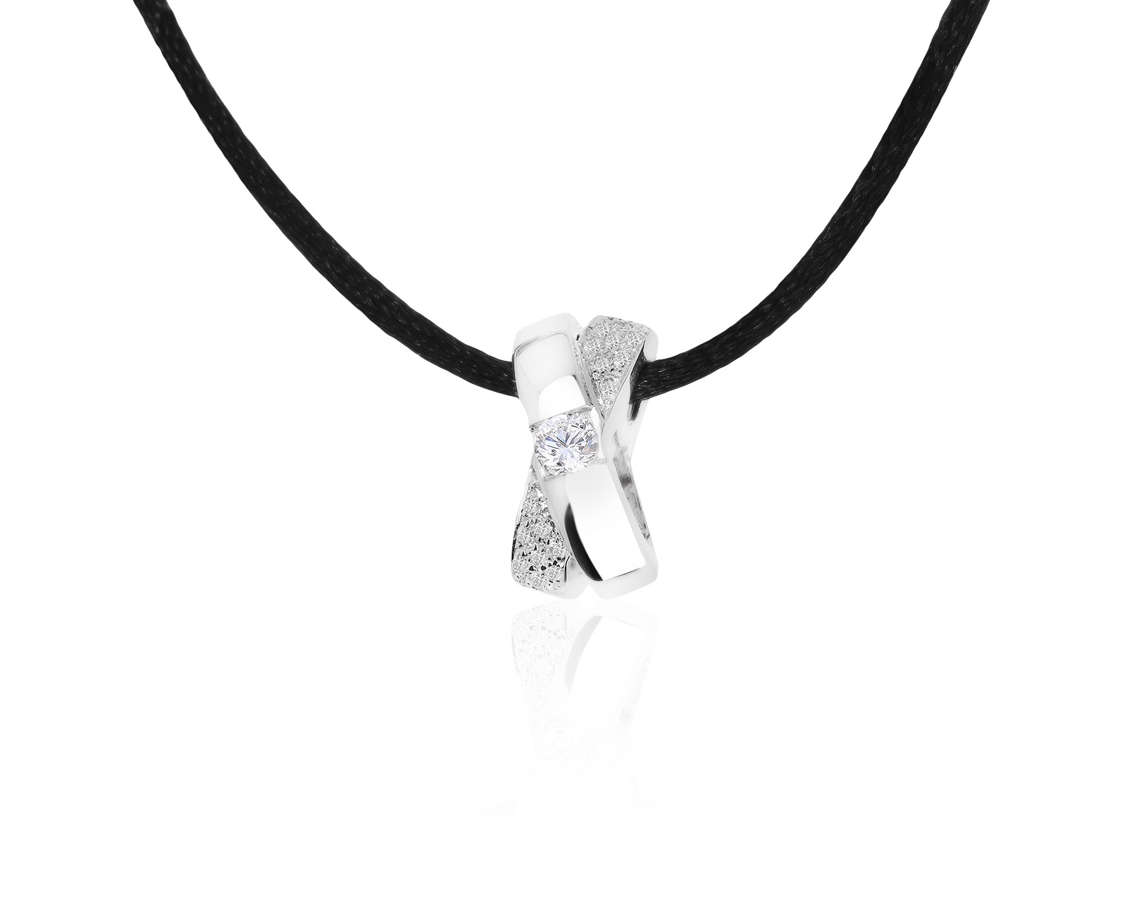 Необычная золотая подвеска с бриллиантами 0.56ct 010921/5