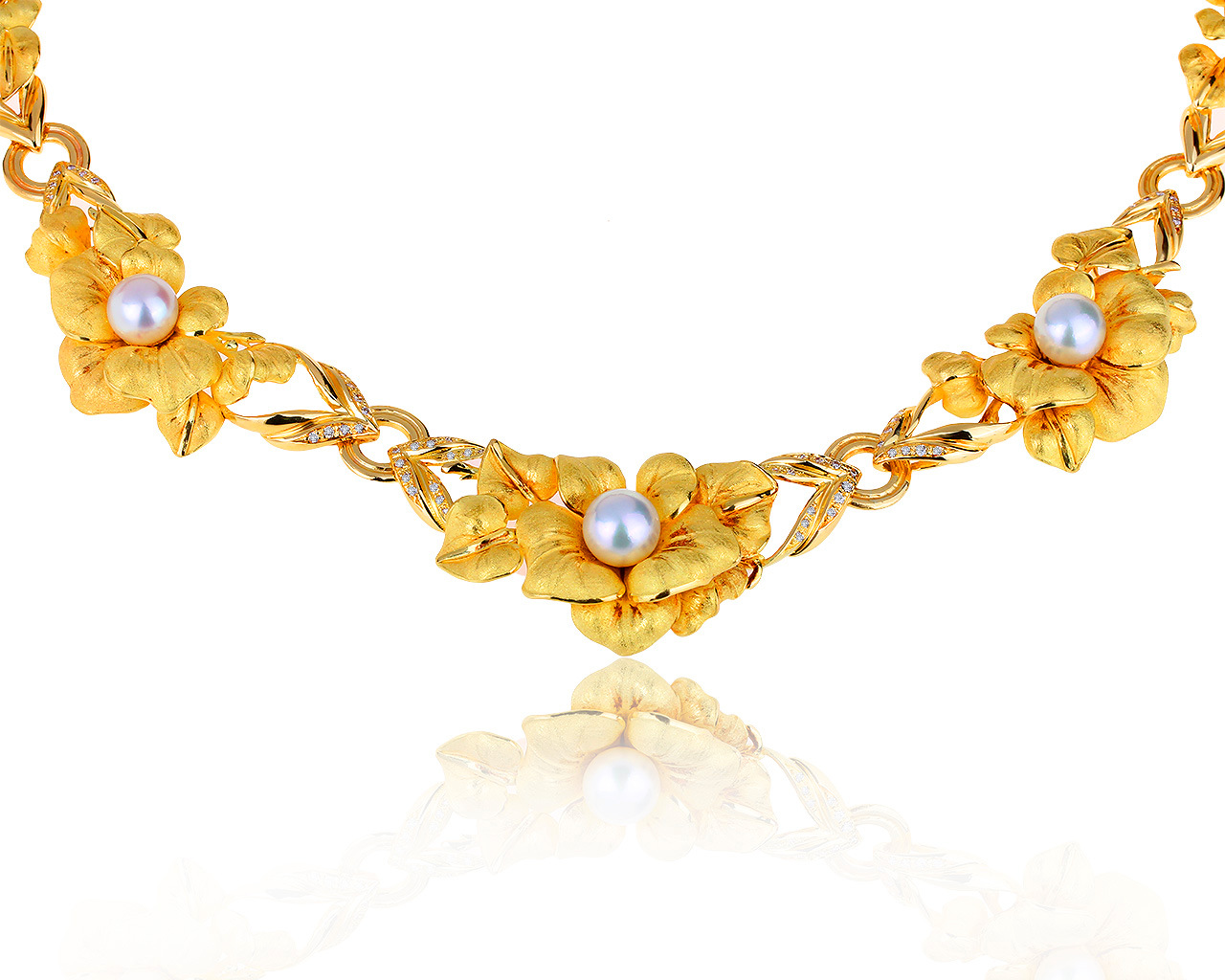 Оригинальное золотое колье с бриллиантами 0.40ct Annamaria Cammilli 020819/13