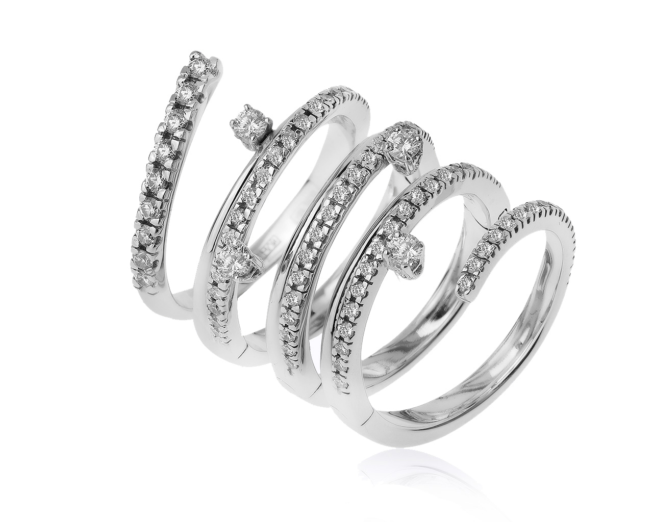 Изумительное золотое кольцо с бриллиантами 1.30ct 030720/16