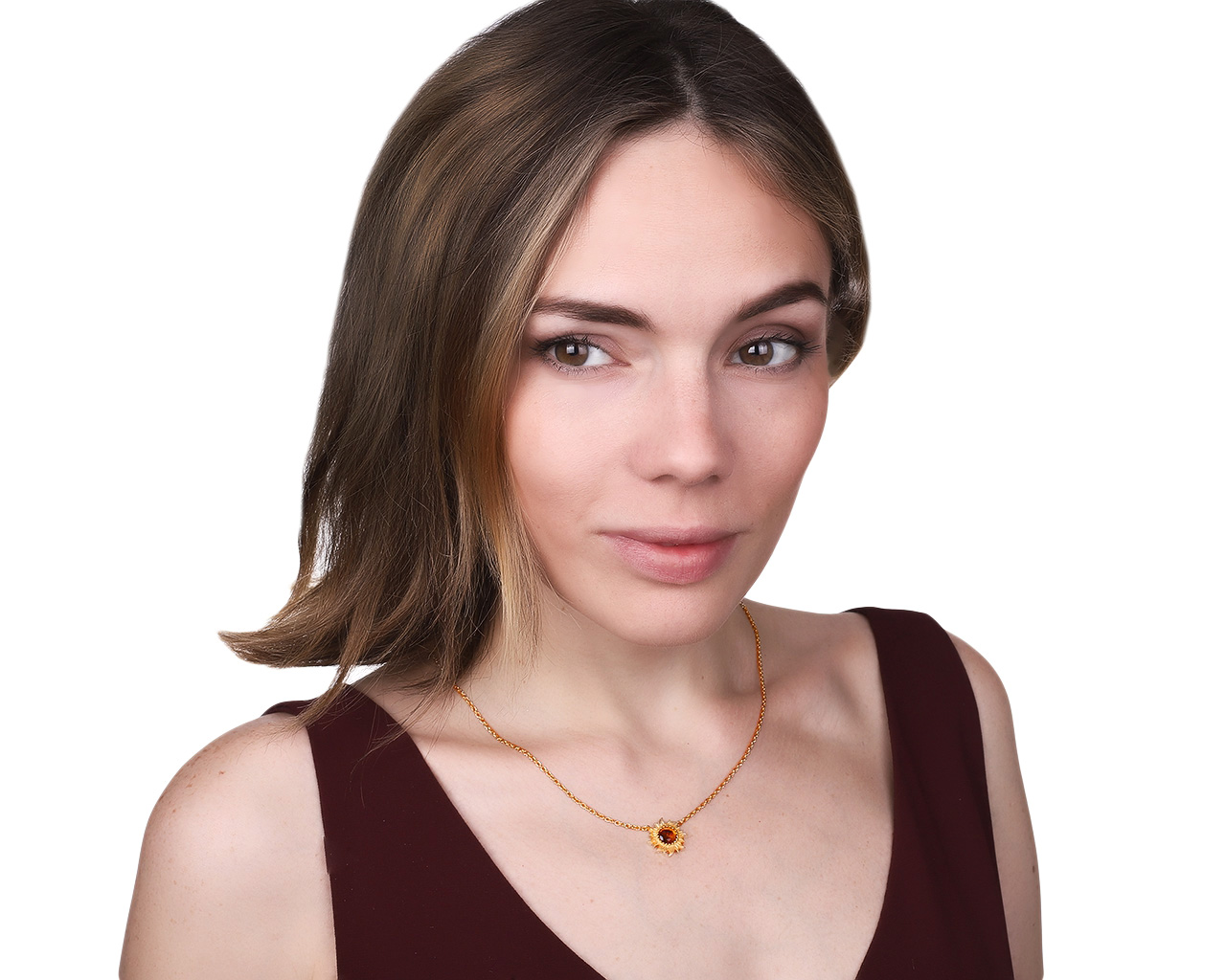 Оригинальный золотой кулон с цитрином 0.75ct Carrera y Carrera Sol Y Sombra