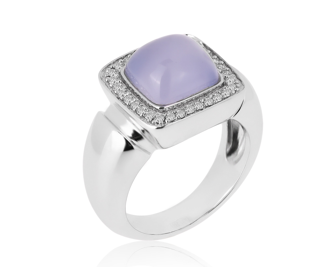Оригинальное золотое кольцо с халцедоном 2.55ct J.Bernier 270820/9