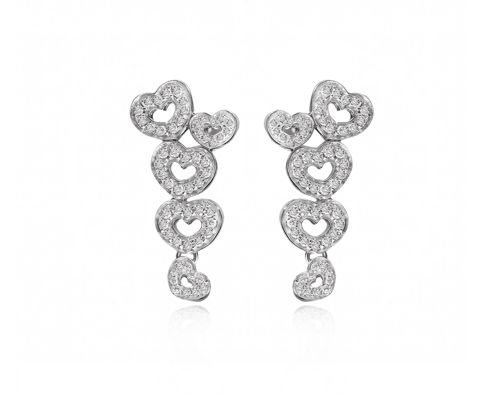Оригинальные золотые серьги с бриллиантами 0.72ct Pasquale Bruni 030826/2
