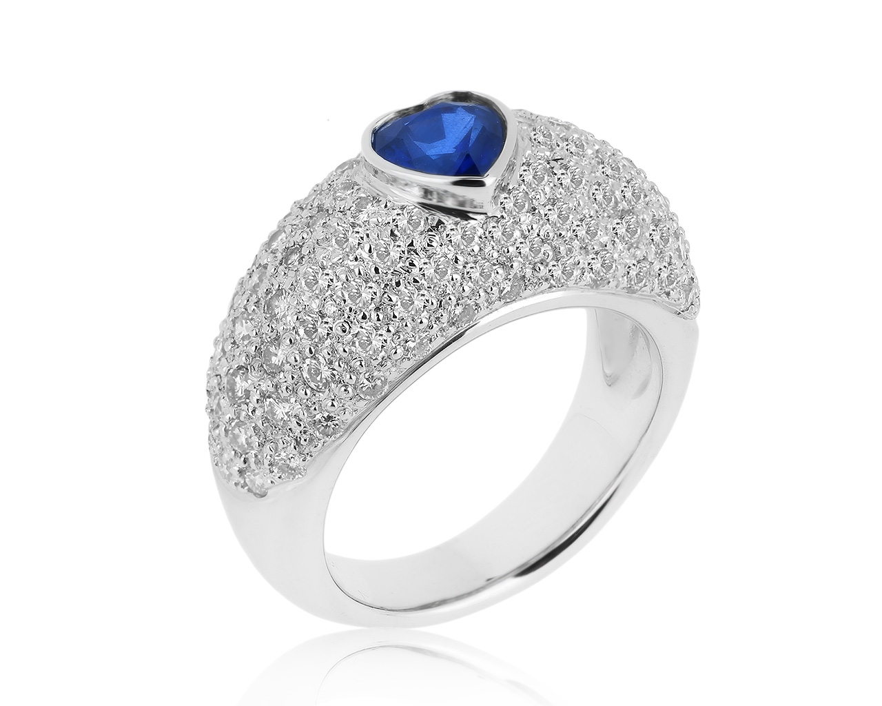 Изумительное золотое кольцо с сапфиром 1.04ct 071020/6