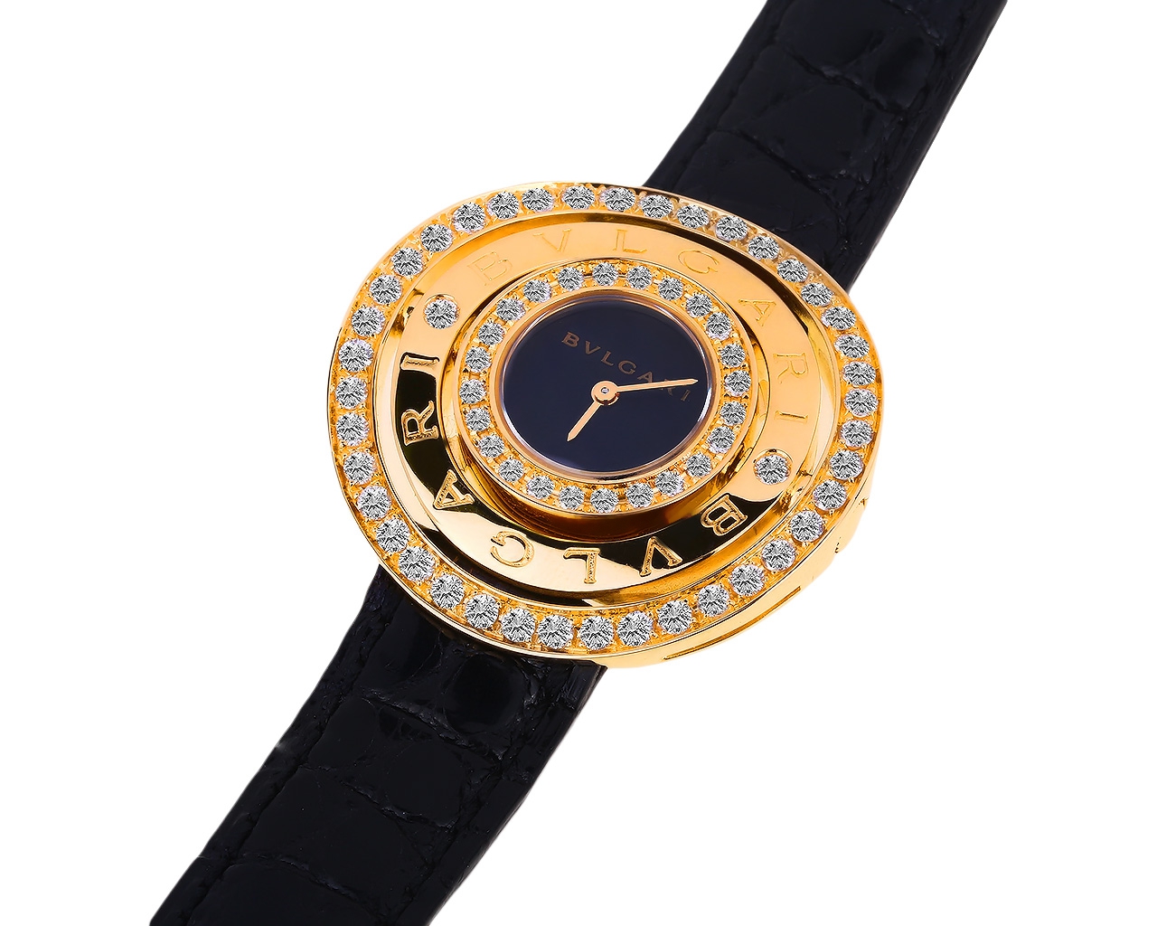 Золотые часы с бриллиантами 2.20ct Bvlgari Astrale Cerchi – купить по цене 1 119 500 ₽ в интернет-магазине Mister Diamond