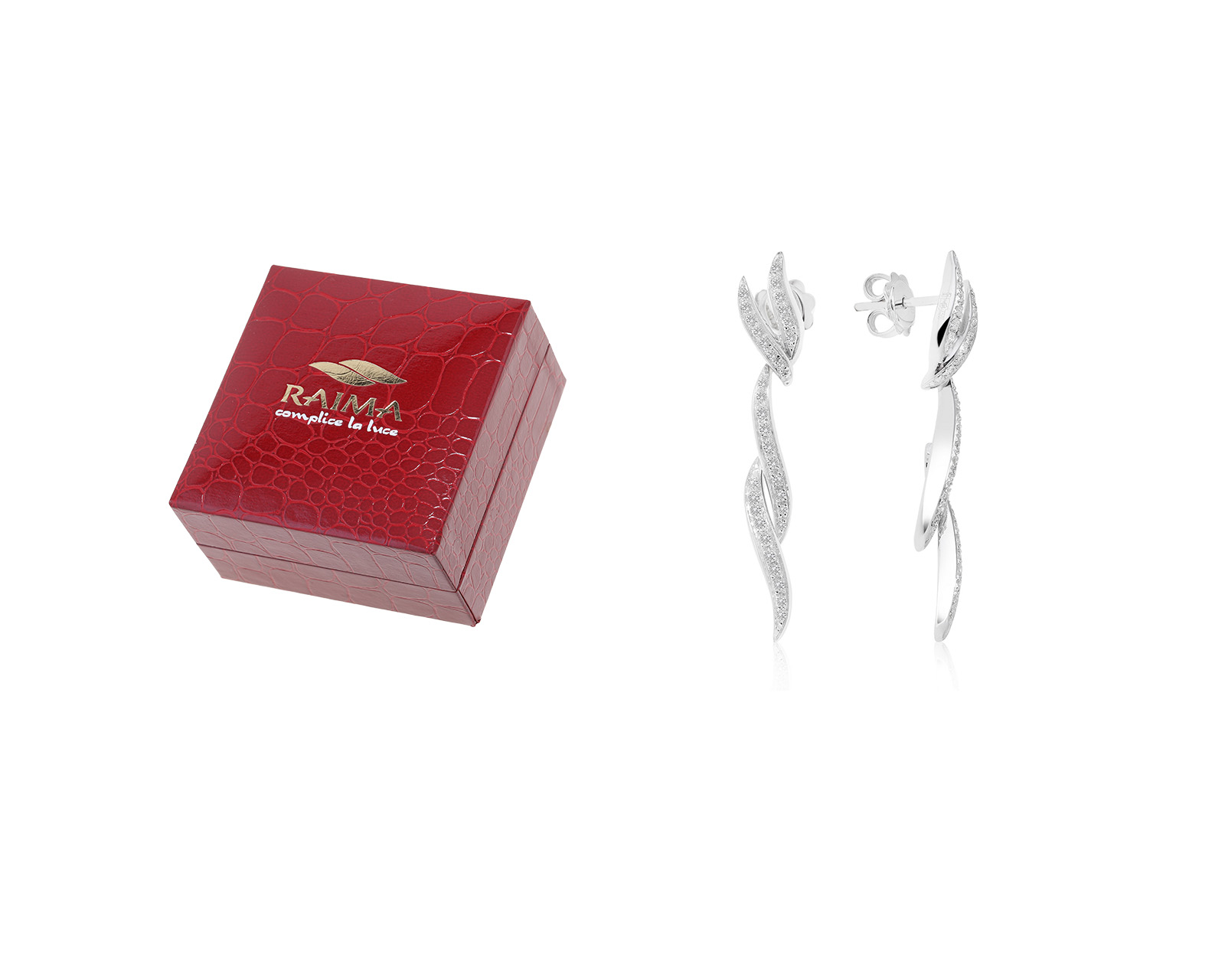 Оригинальные золотые серьги с бриллиантами 0.50ct Raima