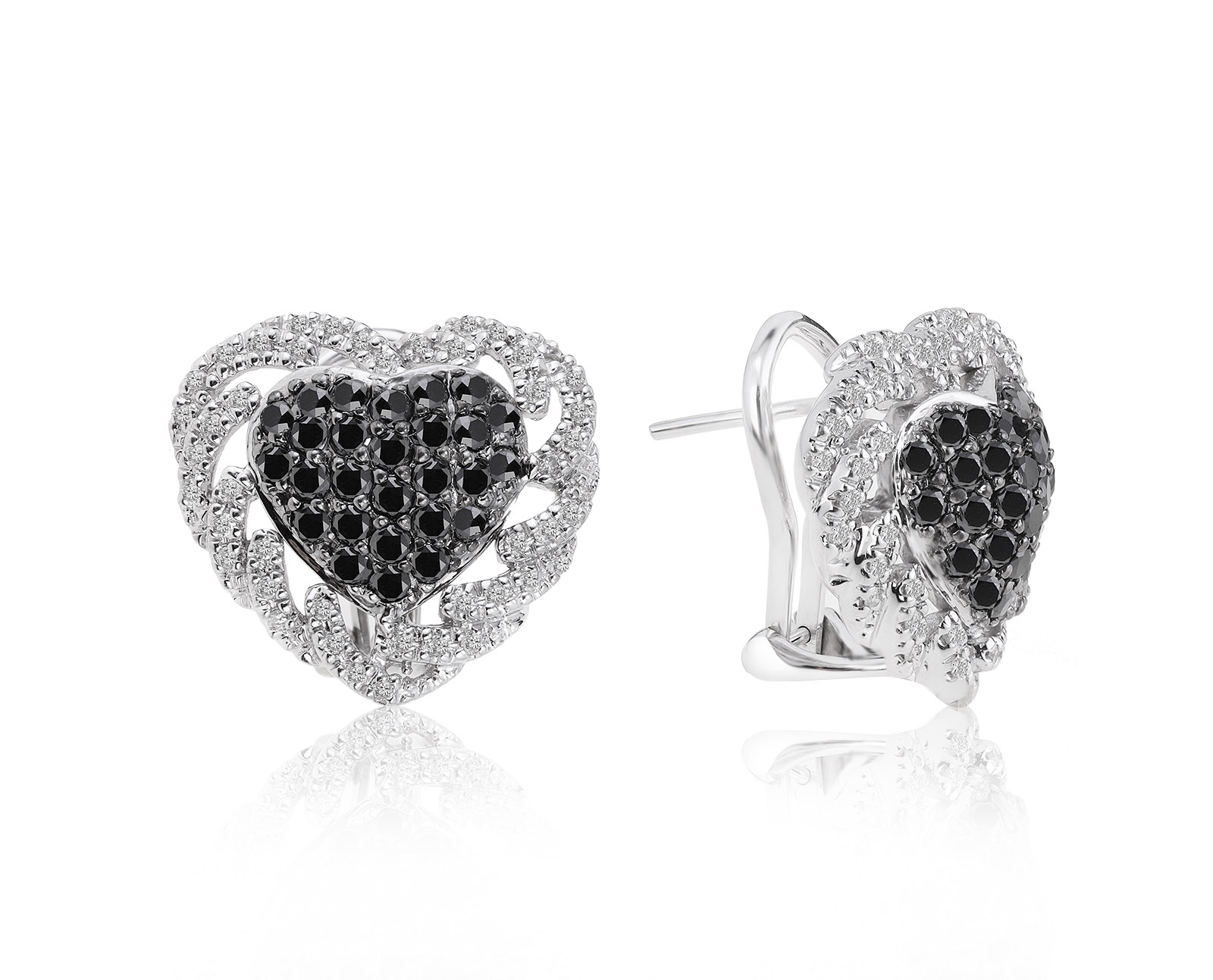Великолепные золотые серьги с бриллиантами 1.17ct 150721/10