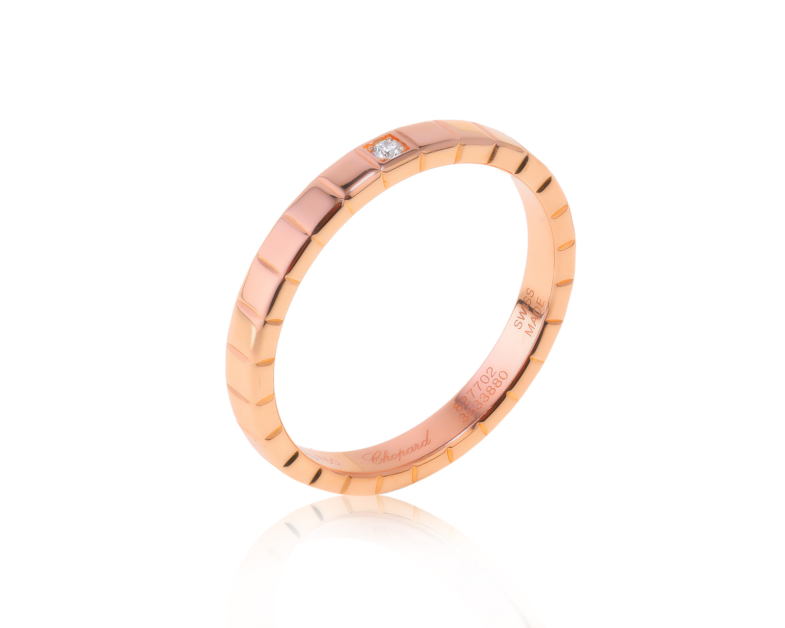 Оригинальное золотое кольцо Chopard Ice Cube 220323/8