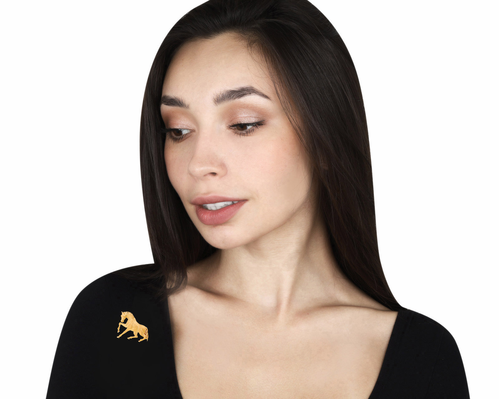 Оригинальная золотая брошь Carrera y Carrera Horse