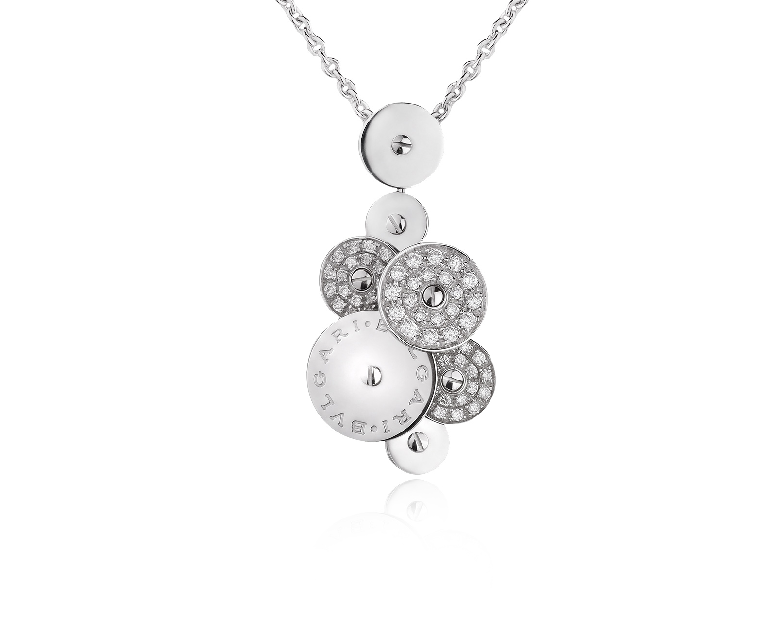 Оригинальное золотое колье с бриллиантами 0.60ct Bvlgari Cicladi 090626/25