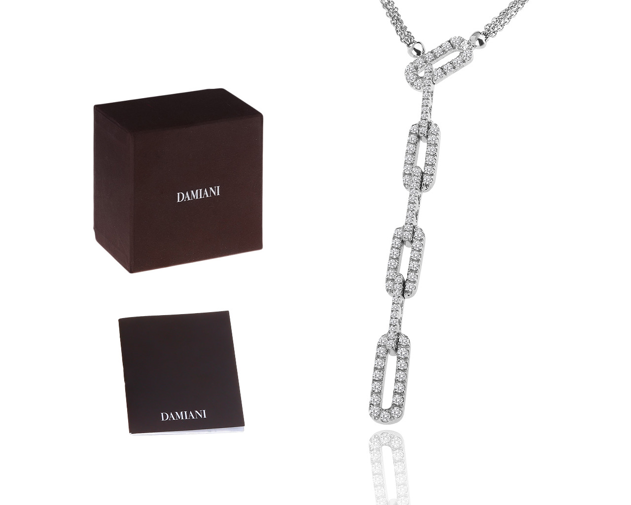 Оригинальное золотое колье с бриллиантами 1.28ct Damiani