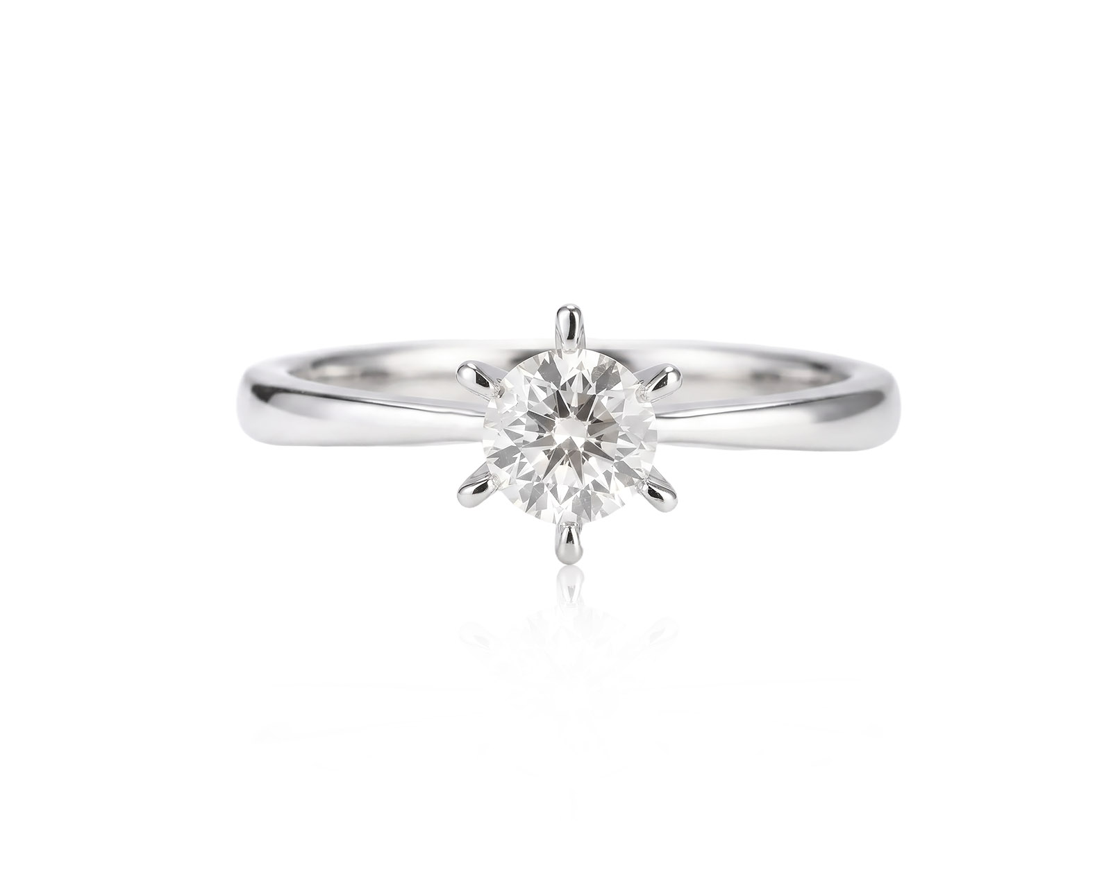 Золотое кольцо с бриллиантом 0.47ct