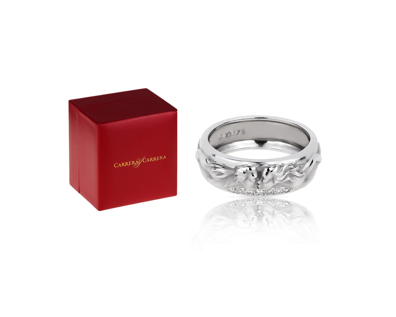 Золотое кольцо с бриллиантами Carrera y Carrera Promesa