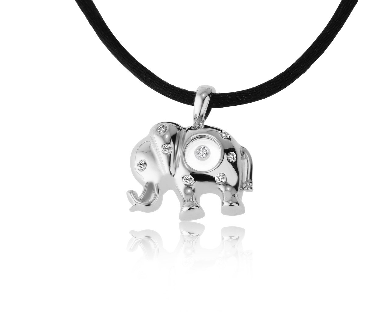 Модный золотой кулон с бриллиантами 0.14ct 291020/12