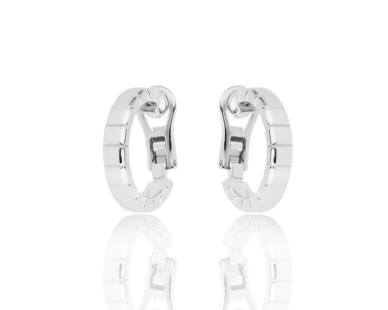 Потрясающие золотое серьги Chopard Ice Cube 150719/12