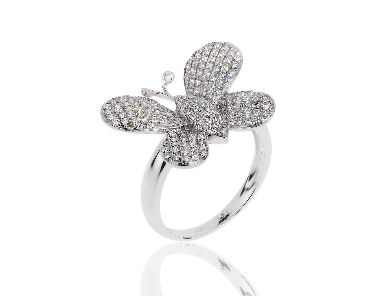 Шикарное золотое кольцо с бриллиантами 0.65ct 181119/2