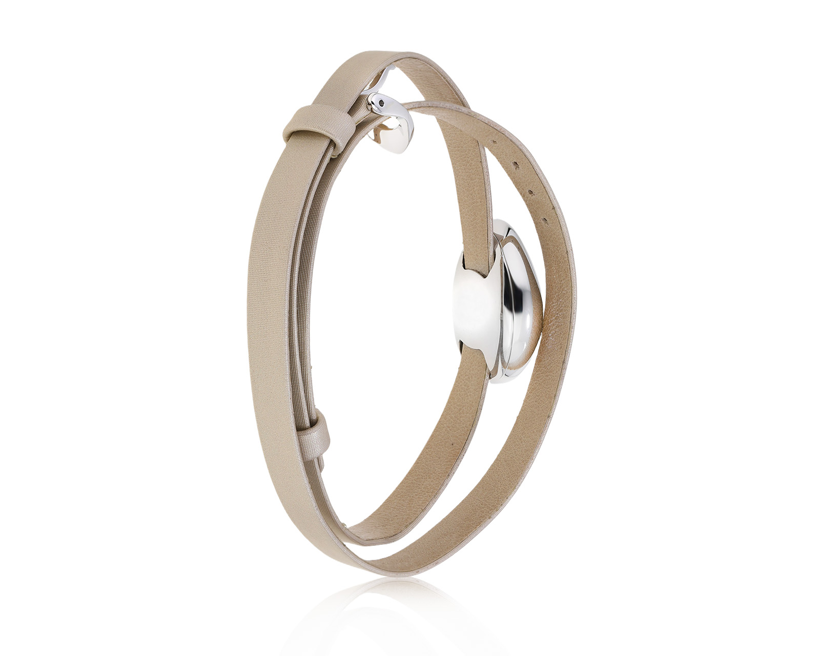 Оригинальные стальные часы с бриллиантами 0.05ct H.Stern Egg