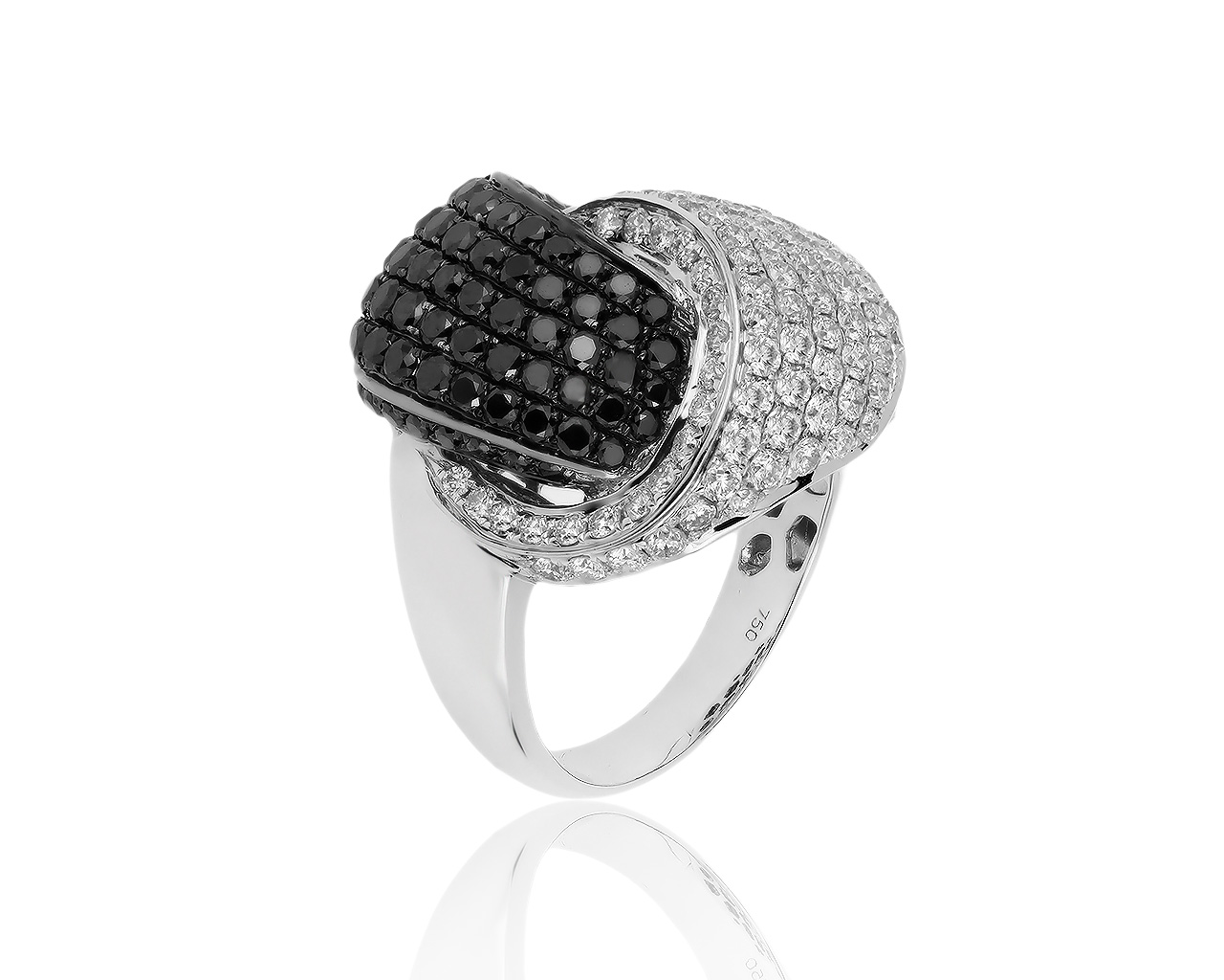 Очаровательное золотое кольцо с бриллиантами 3.84ct 300819/5