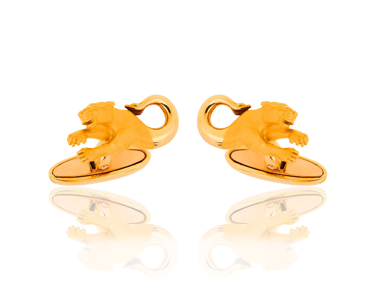 Престижные золотые запонки Carrera y Carrera Panther 130918/4