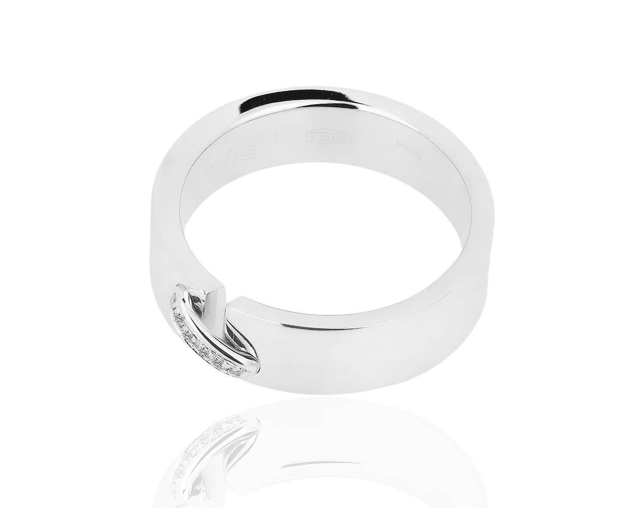 Оригинальное золотое кольцо с бриллиантами 0.05ct Chaumet Liens