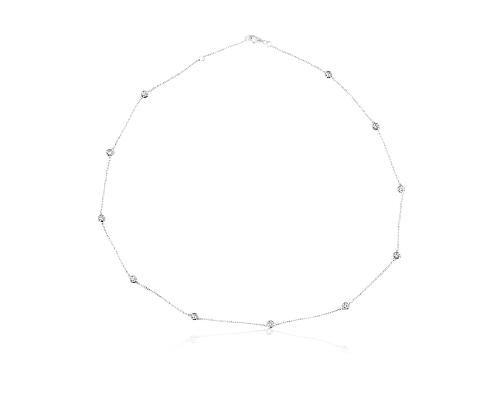 Золотое колье с бриллиантами 0.44ct 231225/5