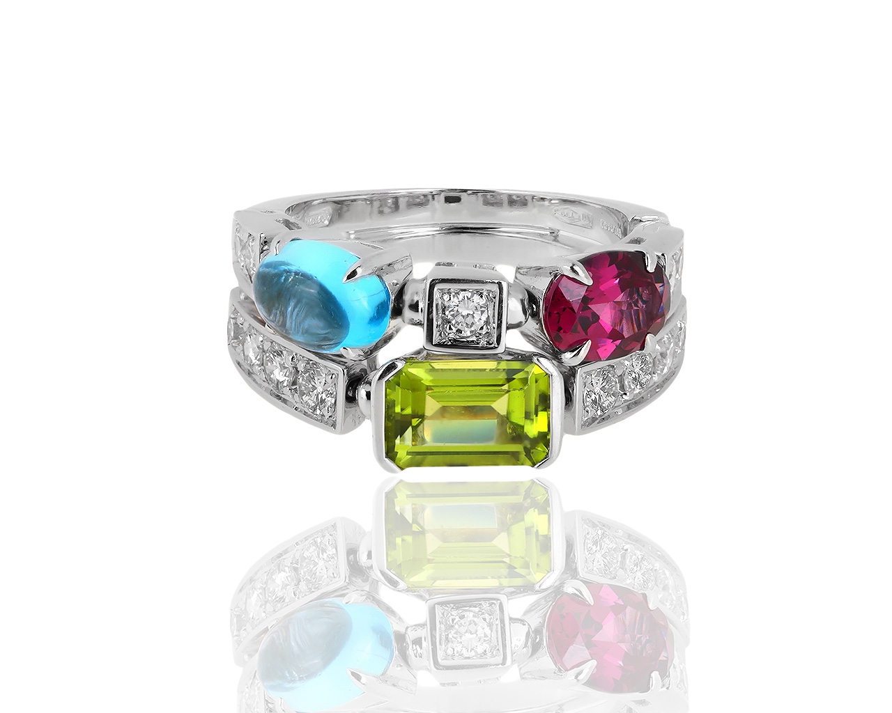 Золотое кольцо с бриллиантами 0.55ct Bvlgari Allegra 131118/6