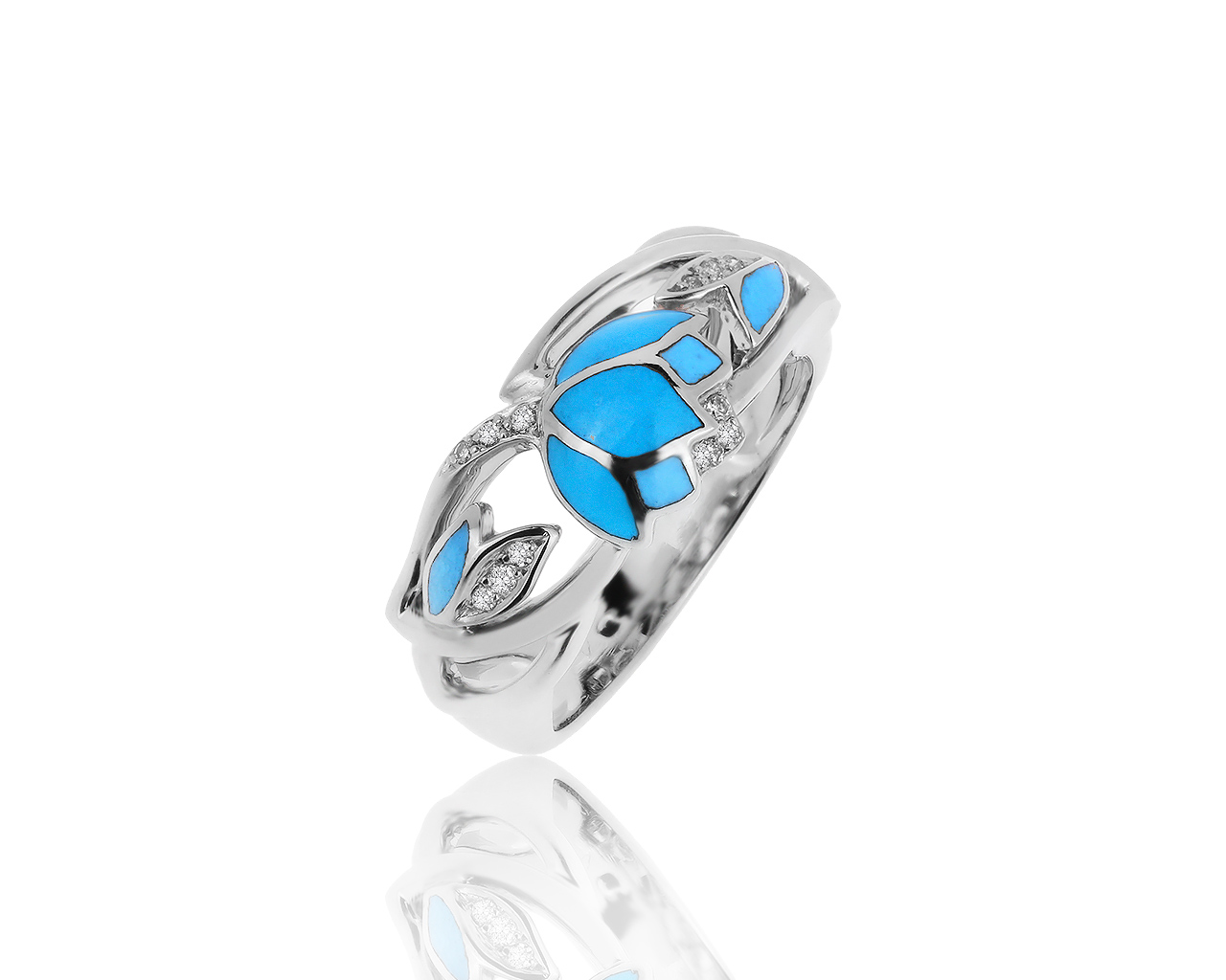 Оригинальное золотое кольцо с бриллиантами 0.05ct Magerit 271019/3 Оригинальное золотое кольцо с бриллиантами 0.05ct Magerit 271019/3