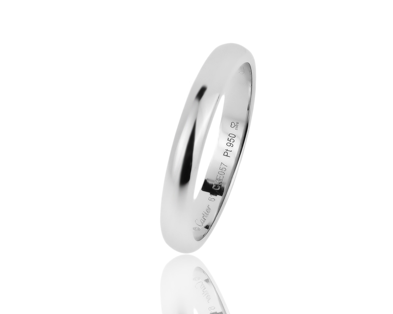 Классическое платиновое кольцо Cartier 1895 240719/22 Классическое платиновое кольцо Cartier 1895 240719/22