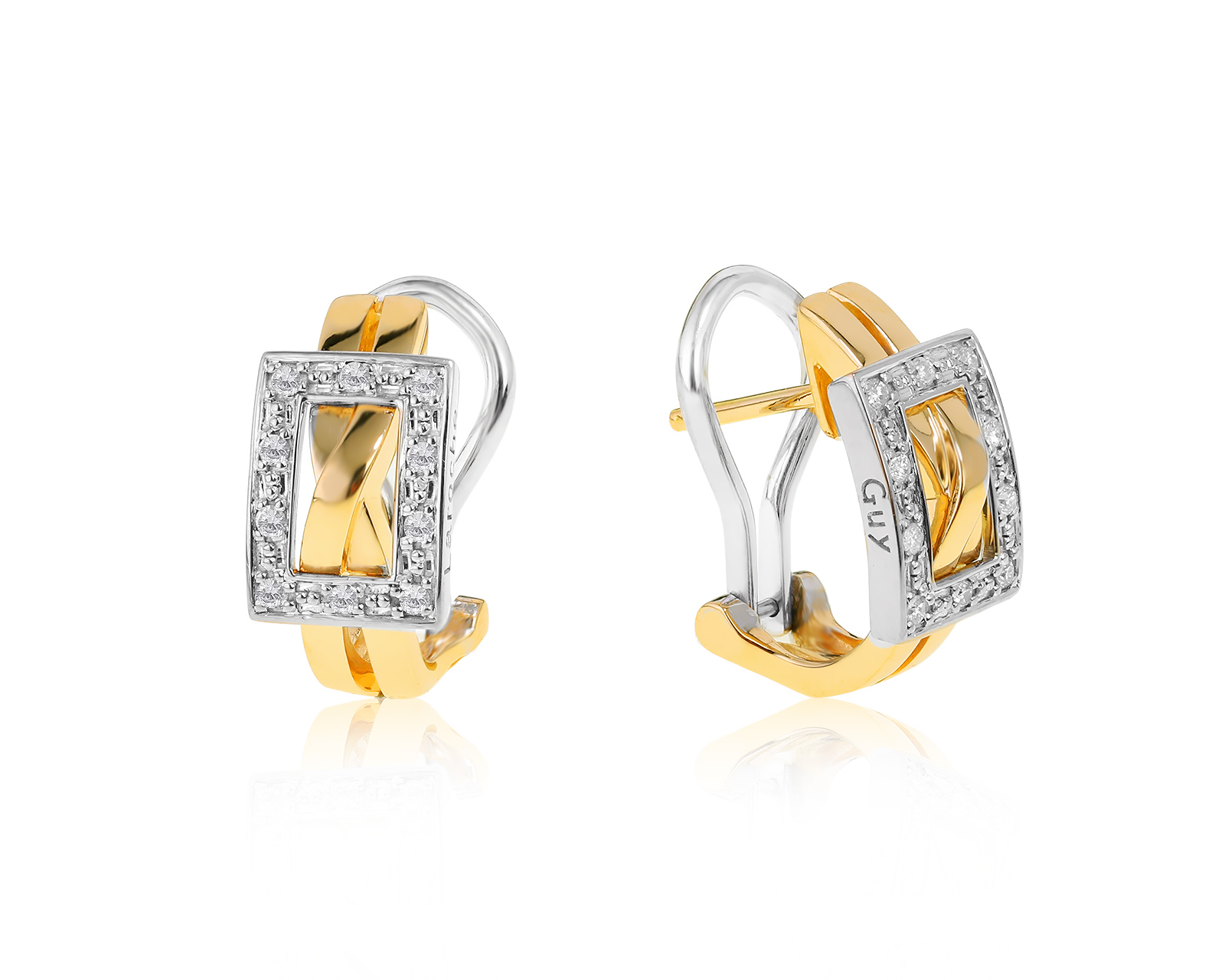 Оригинальные золотые серьги Guy Laroche 140322/14