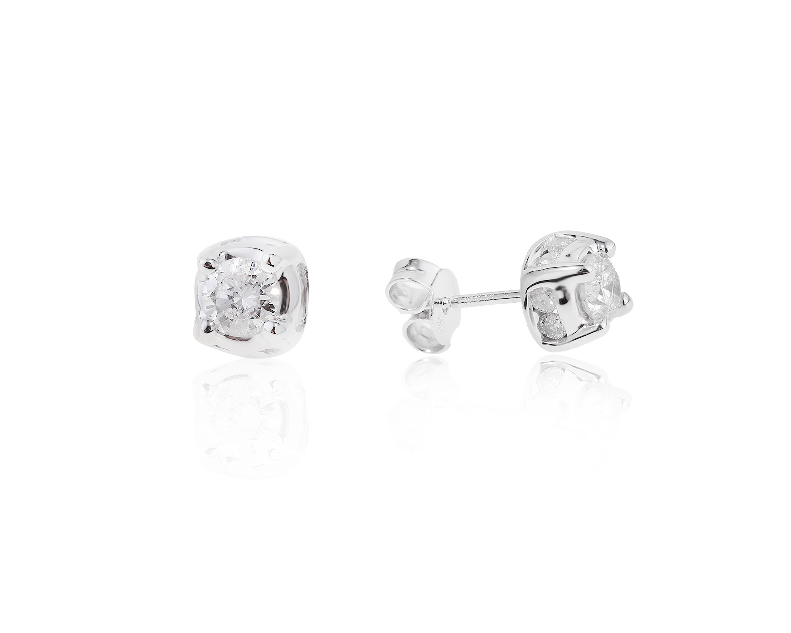 Золотые серьги с бриллиантами 0.78ct 120523/2