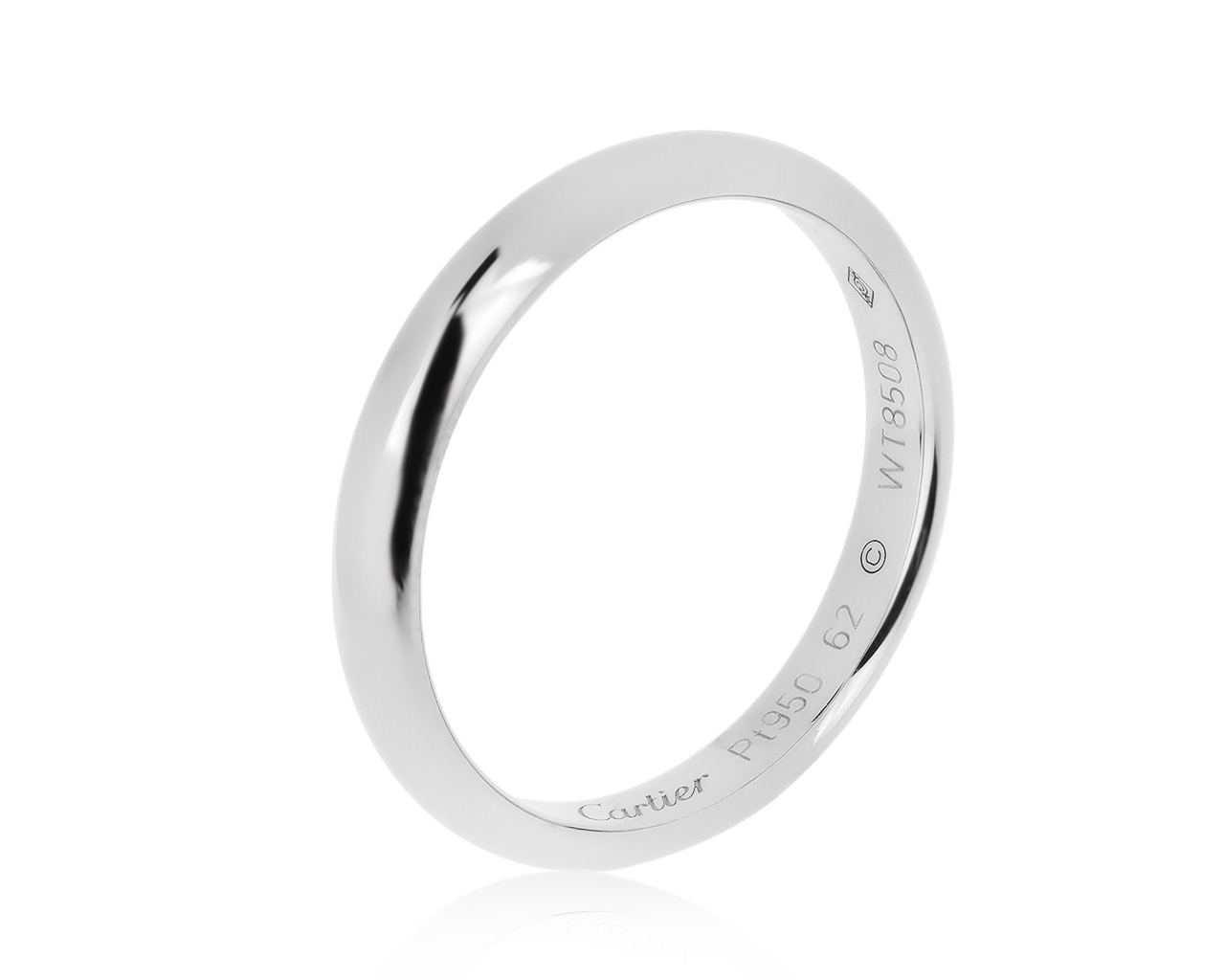 Оригинальное платиновое кольцо Cartier 1895 020820/2
