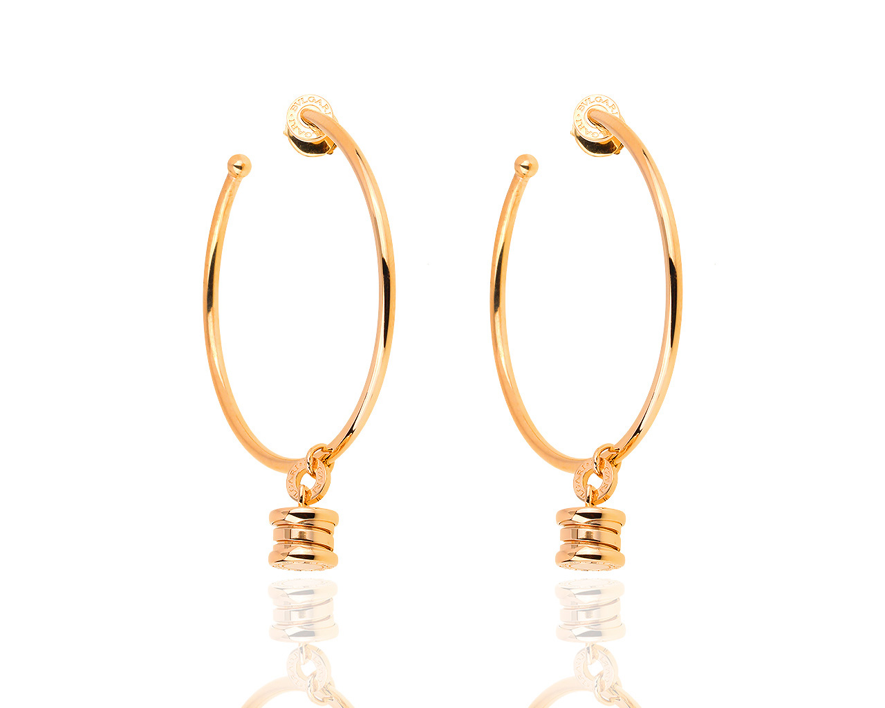 Элегантные золотые серьги Bvlgari B.Zero 1 011118/13