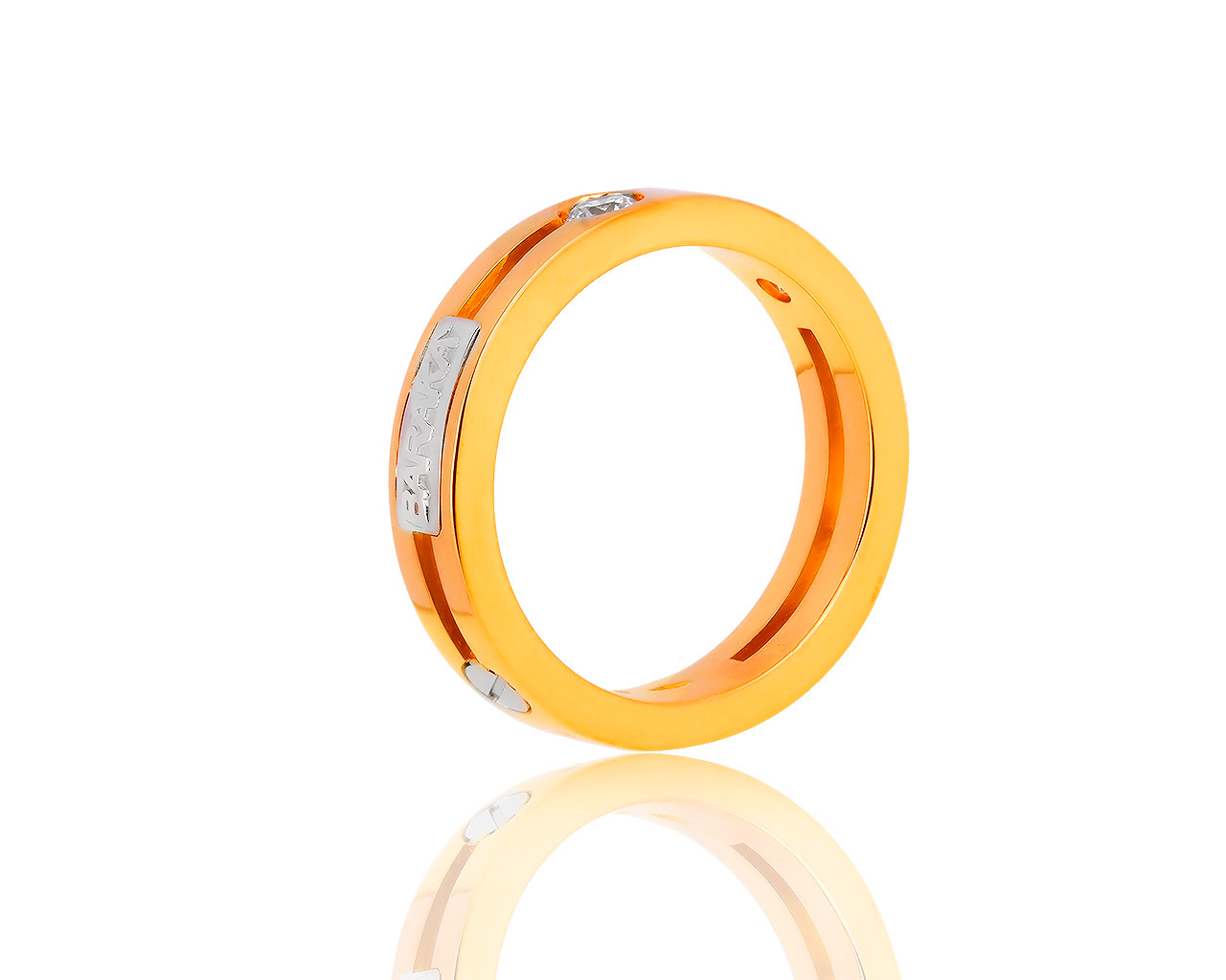 Оригинальное золотое кольцо с бриллиантами 0.30ct Baraka
