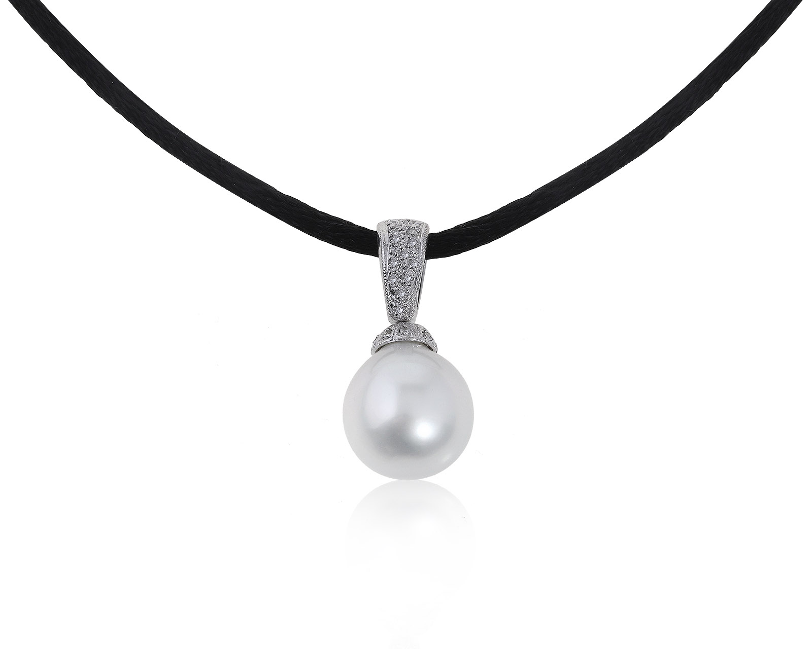 Модный золотой кулон с жемчугом 12 мм 180621/2