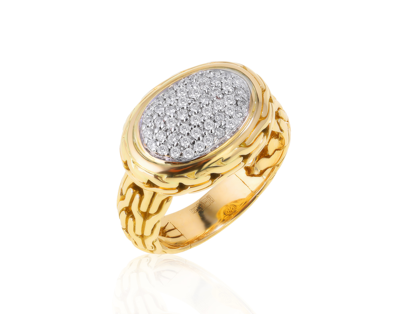 Оригинальное золотое кольцо John Hardy