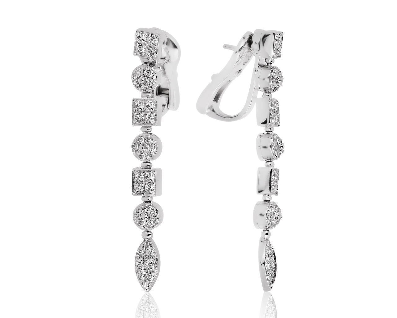 Оригинальные золотые серьги с бриллиантами 1.38ct Bvlgari Lucia