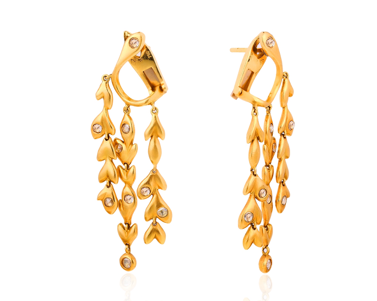 Оригинальные золотые серьги с бриллиантами 0.54ct H.Stern 110119/8